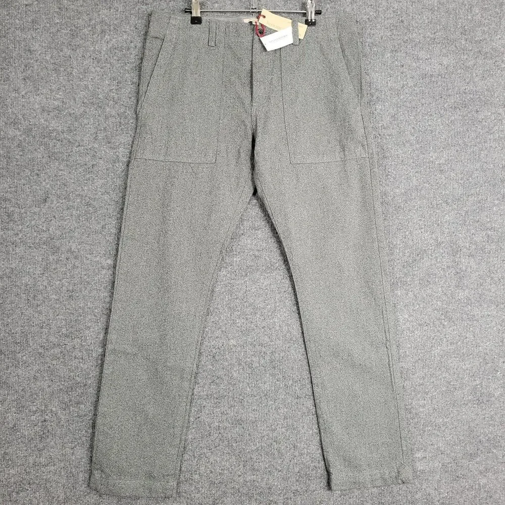 NWT BANANA REPUBLIC Gray Fulton Skinny Heritage Collection Twill Pant SIZE 32x30
